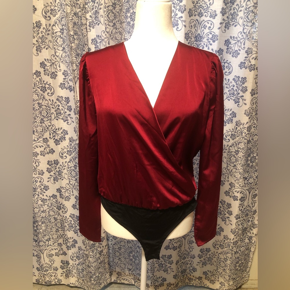 Burgundy bodysuit
